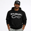 Men's Hoodie Black with White Logo
