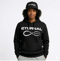 Women's Hoodie Black w/White Logo